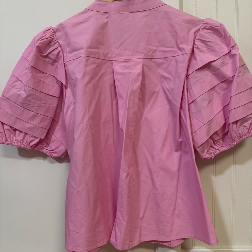 JODIFL Light Pink Button-Up Blouse - Picture 5 of 8
